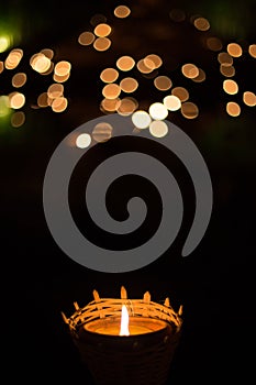 candle light with bokeh, hope concept