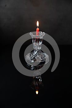 Candle light in the dark