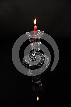 Candle light in the dark