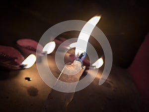 Candle light off dinner