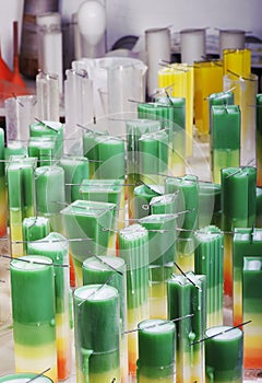 Candle making at a chandler photo