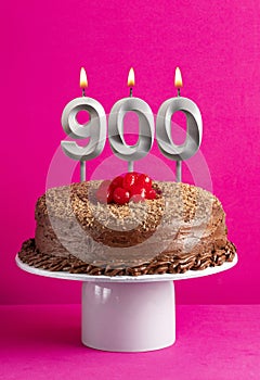 Candle number 900 - Number of followers or likes