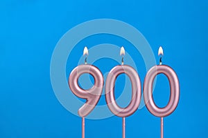 Candle number 900 - Number of followers or likes