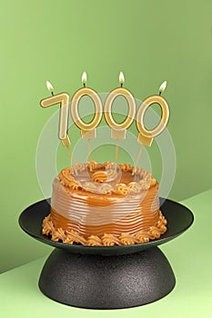 Candle number 7000 - Number of followers or likes