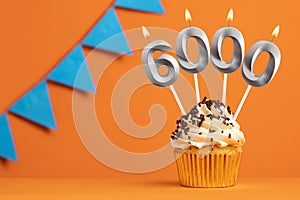 Candle number 6000 - Number of followers or likes