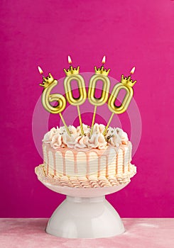 Candle number 6000 - Number of followers or likes