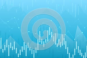 Candle stick graph chart of stock market investment trading, Bullish point, Bearish point. trend of graph vector design