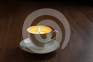 Candle in a tea cups