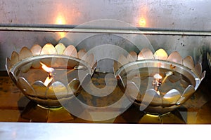 Candle in thai temple