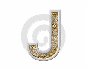 Candle wax letters with shiny gold coating inside