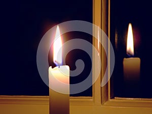 Candle by the Window