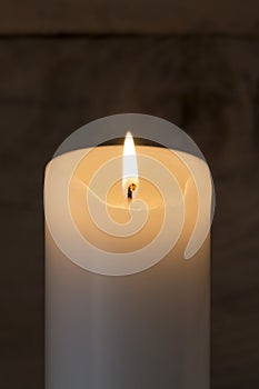 Candle on wooden Background