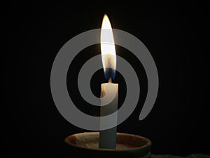 Candlelight in the dark