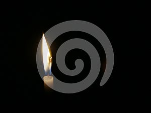 Candlelight in the dark