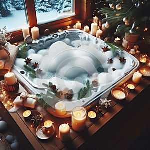 candlelight night bath