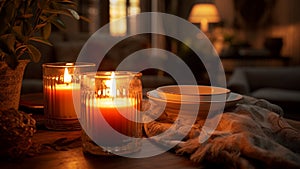 Candlelit Scenes Cozy and Warm Ambiance in Warm Colors