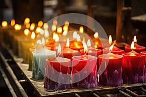 candles being extricated from their moulds after solidifying