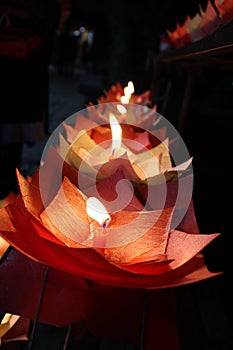 Flower candles photo