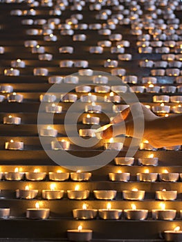 Candles in a church