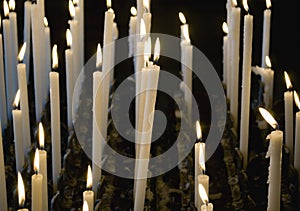 Candles in church