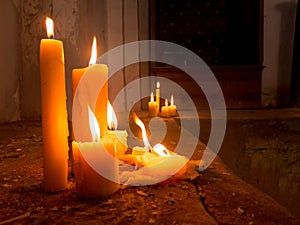 Candles creating ambient photo
