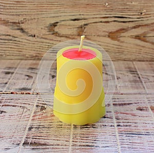 Candles handmade multicolored different shapes