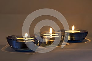 Candles lighted - atmosphere photo