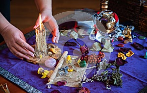 Candles magic. Witchcraft for love, luck, money, spells