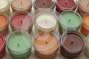 Candles of many colors