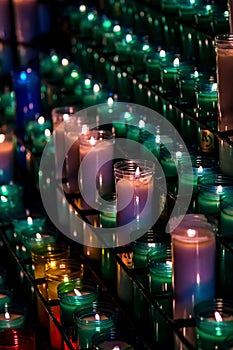 Candles in Monserrat abbey