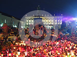 Candles in Warsaw (Presidential Palace)
