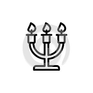 Candles, wedding icon. Simple line, outline vector elements of marriage icons for ui and ux, website or mobile application