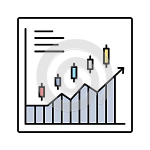 Candlestick fill vector icon which can easily modify or edit