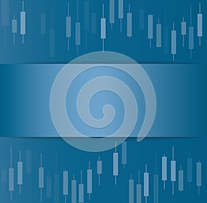 Candlestick stock exchange background vector