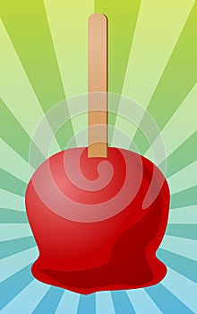 Candy apple illustration