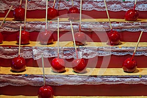 Candy apple with stick