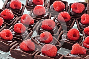Candy bar sweets with strawberry