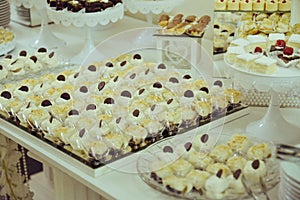 Candy bar table with sweets