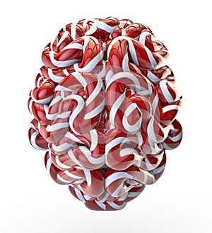 Candy cane brain