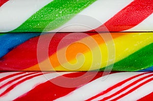 Candy cane close up