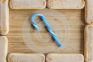 Candy cane, food frame