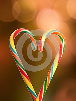 Candy cane heart