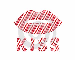 Candy cane lips you want to kiss.