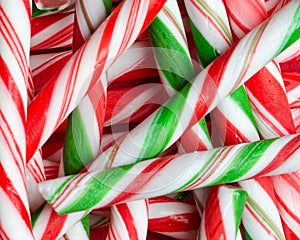 Candy cane pile