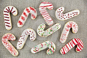 Candy Cane Sugar Cookies