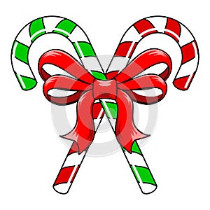 Candy Canes with Bow