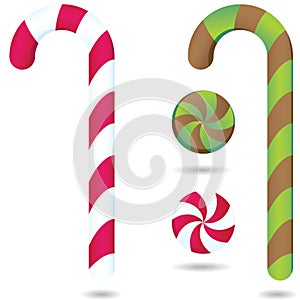 Candy canes and Peppermints