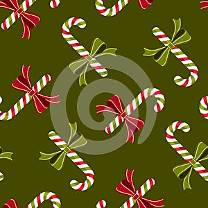 Candy canes wallpaper pattern