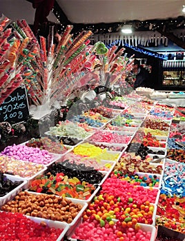 Candy at the Christmas market