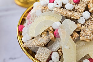 Candy comfit, Chinese sweetmeat made of many ingredients photo